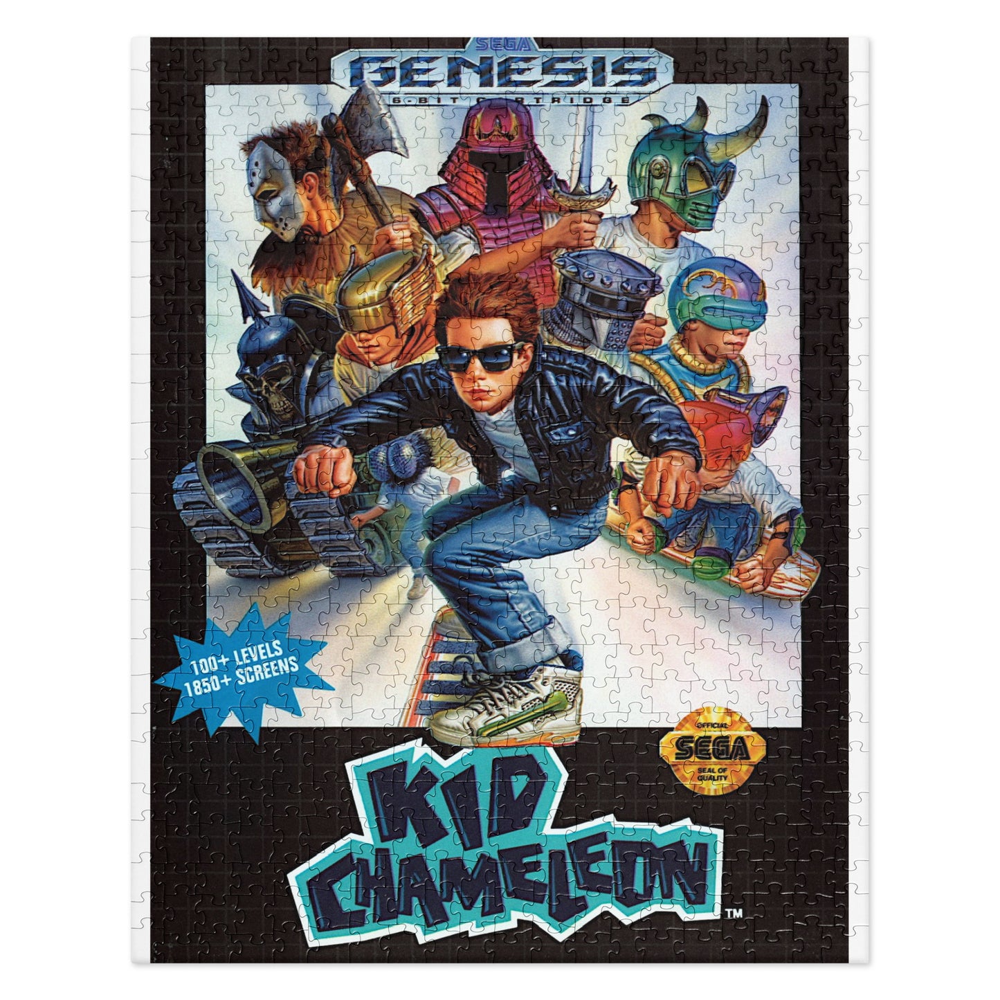 Personalized Vertical Retro Video Game Box Cover Art Jigsaw Puzzle