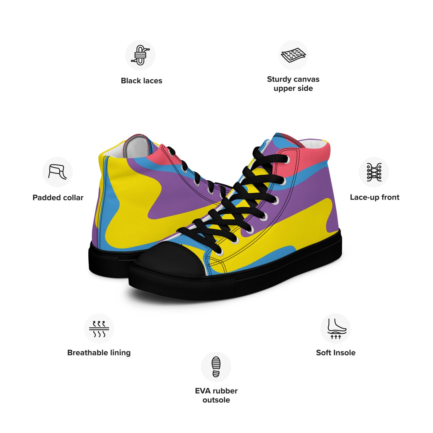 Bel-Air Nick's High Top Canvas Shoes